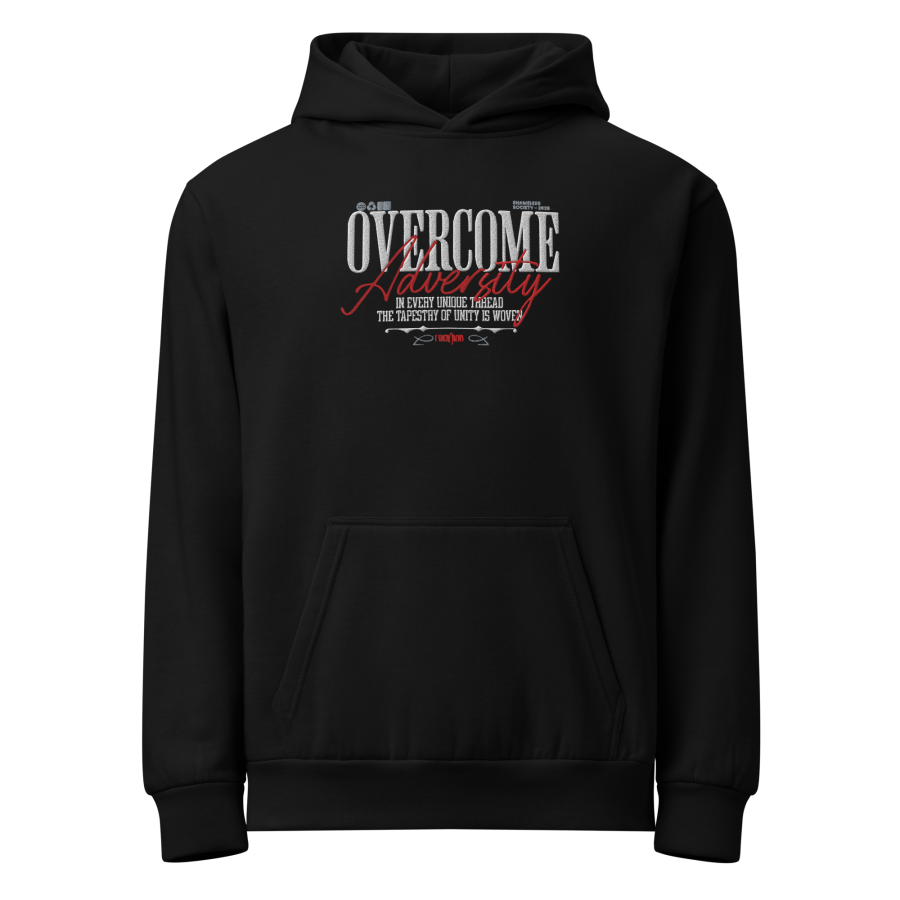OVERCOME ADVERSITY Urban Embroidered Hoodie
