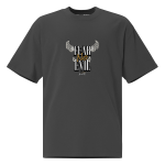 FEAR NO EVIL Oversized Faded Graphic Tee
