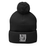 BE YOURSELF Pom-Pom Beanie