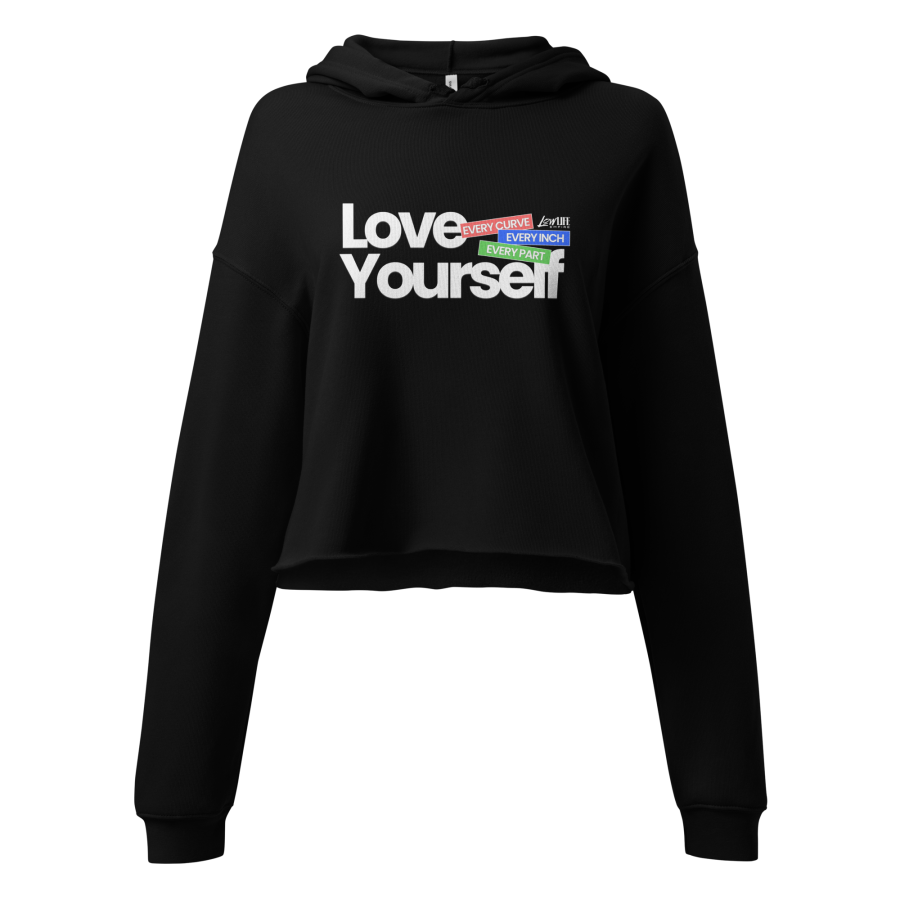 LOVE YOURSELF Crop Hoodie
