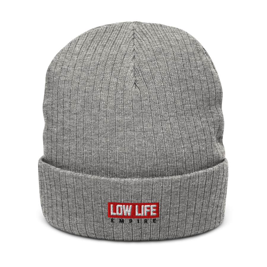 RED EMPIRE Ribbed Knit Beanie