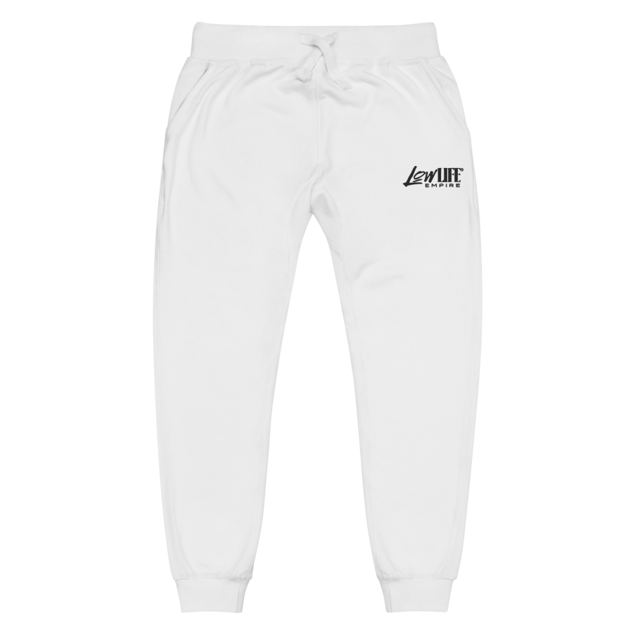SIGNATURE SERIES Logo Embroidered Sweatpants (White)