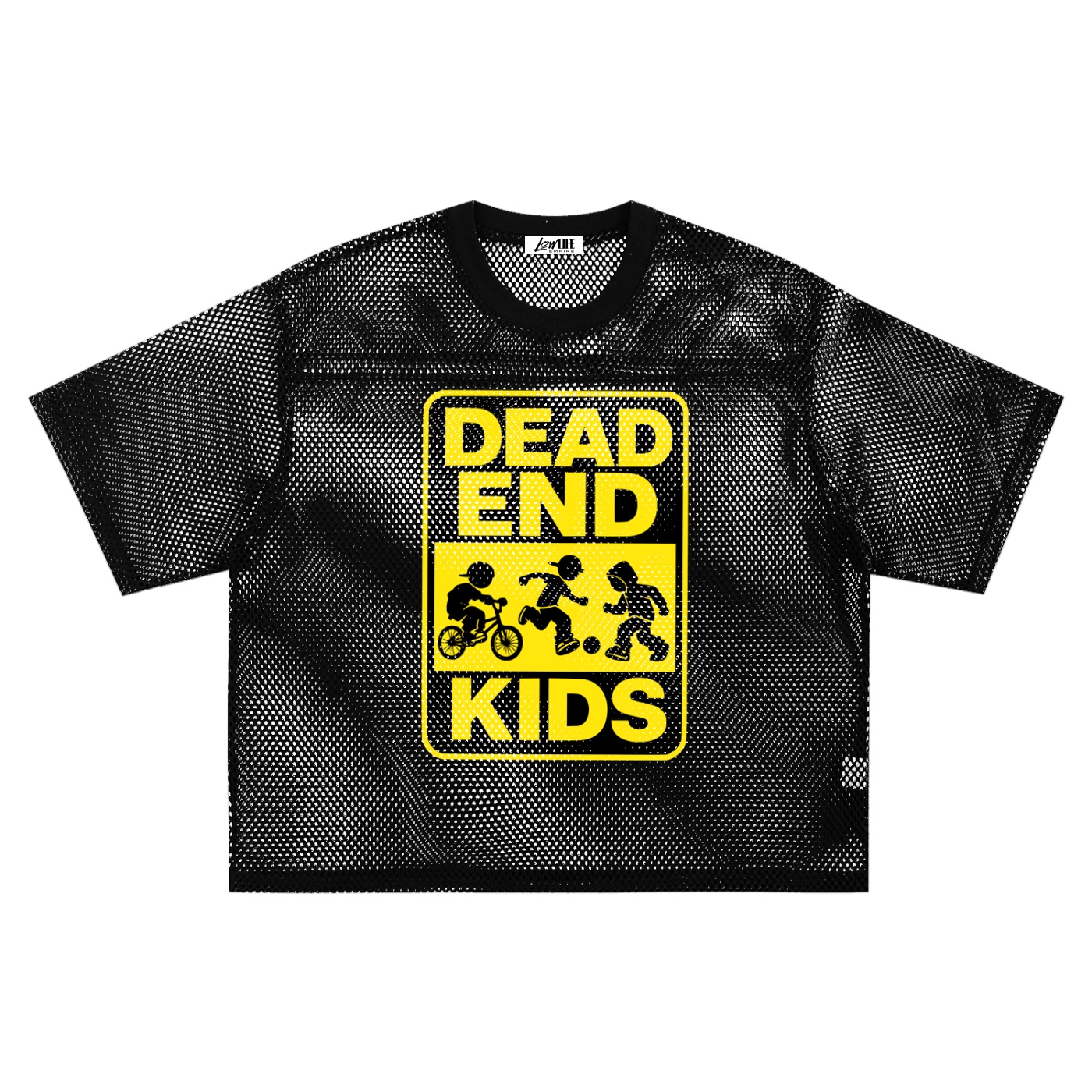 DEAD-END KIDS See-through Boxy Net T-Shirt